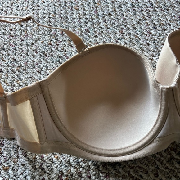 Wacoal Red Carpet Full Busted Convertible Strapless Bra 38DDD 854119 Nude Beige - Picture 9 of 11